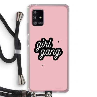 Girl Gang: Samsung Galaxy A51 5G Transparant Hoesje met koord