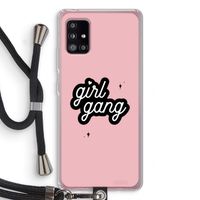 Girl Gang: Samsung Galaxy A51 5G Transparant Hoesje met koord