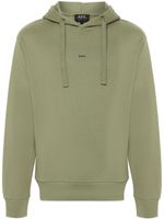 A.P.C. hoodie Christina à logo imprimé - Vert