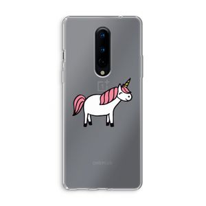 Eenhoorn: OnePlus 8 Transparant Hoesje