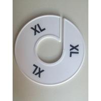 Maatring 11 cm wit/zwart XL