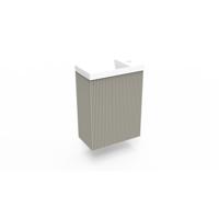 Fonteinkast Clay Arcqua Ridge 40x55x28 cm Incl. Fontein Mat Wit Zonder Overloop Arcqua