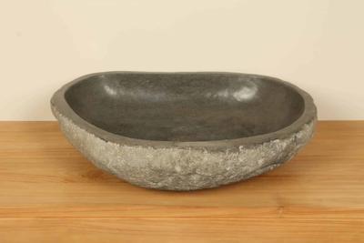 Aufsatzwaschbecken aus Flussstein RXL050306, 66x53x15 cm