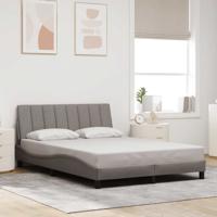 Bedframe zonder matras "Hanko" stof taupe 140x200 cm