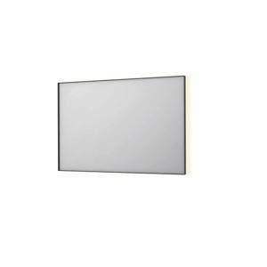 Spiegel INK SP32 120x4x80 cm Incl. Indirect LED-Verlichting Rondom en Spiegelverwarming Geborsteld Metal Black