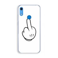 Middle finger white: Huawei Y6s Transparant Hoesje