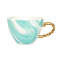 Urban Nature Culture - Good Morning Cup - Cappuccino-/theekop Valuri emerald green