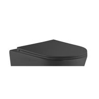 QeramiQ Dely Zitting - softclose - quickrelease - mat zwart A13 UFseat matt black - thumbnail