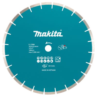Makita Accessoires E-12996 | Diamantschijf | 355x2,8x25,4mm - E-12996