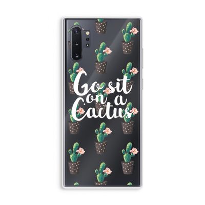 Cactus quote: Samsung Galaxy Note 10 Plus Transparant Hoesje