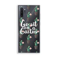 Cactus quote: Samsung Galaxy Note 10 Plus Transparant Hoesje