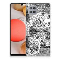 Silicone Back Case Samsung Galaxy A42 Skulls Angel - thumbnail