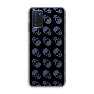 Musketon Skulls: Samsung Galaxy A03s Transparant Hoesje