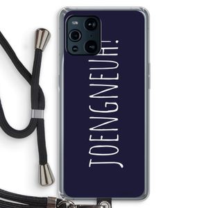 Joengneuh!: Oppo Find X3 Pro Transparant Hoesje met koord