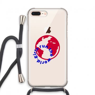 Run The World: iPhone 8 Plus Transparant Hoesje met koord