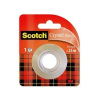 Scotch Plakband Crystal ft 19 mm x 25 m, blister met 1 rolletje - thumbnail