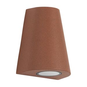 Cone Muurlamp Corten met Lichtsensor LED