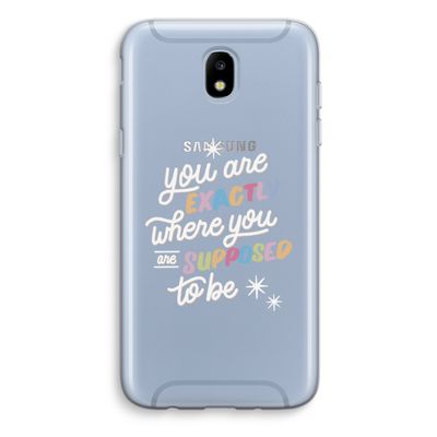 Right Place: Samsung Galaxy J5 (2017) Transparant Hoesje