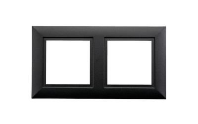 SG Afdekraam Soft Square Zwart 2 gaten 903257