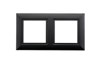 SG Afdekraam Soft Square Zwart 2 gaten 903257