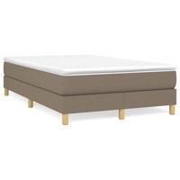 Boxspring met matras stof taupe 120x190 cm