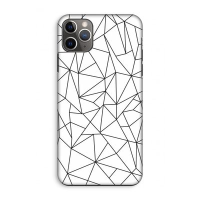 Geometrische lijnen zwart: iPhone 11 Pro Max Tough Case