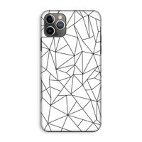 Geometrische lijnen zwart: iPhone 11 Pro Max Tough Case