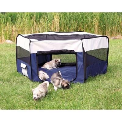 TRIXIE Ren voor konijnen/puppies ø 130 × 55 cm blauw/grijs