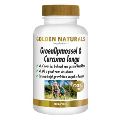 Golden Naturals Groenlipmossel & Curcuma Longa 180Capsules