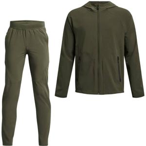Under Armour Unstoppable Tapered Trainingspak Full-Zip Kids Olijfgroen Zwart