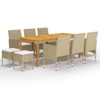 11-delige Tuinset beige