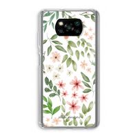 Botanical sweet flower heaven: Xiaomi Poco X3 Pro Transparant Hoesje