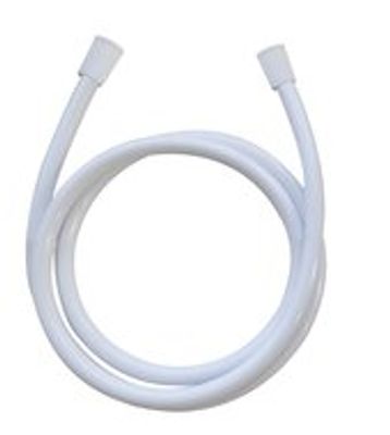 HOGAFLEX K-4 doucheslang, kunststof, wit lengte: ca. 150 cm ½" (Ø ca. 1,9 cm) standaard aansluiting inclusief waterbesparende pakking - tot wel 50% minder water verbruik garantie: 3 jaar