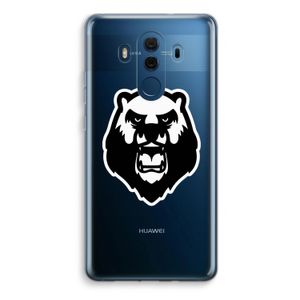 Angry Bear (white): Huawei Mate 10 Pro Transparant Hoesje