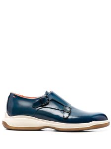 Santoni chaussures à double boucles - Bleu