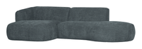 WOOOD Loungebank 'Polly' Links, Woven, kleur Blauw/Groen