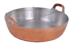 Tempura Koperen Frituur Pan - 42cm