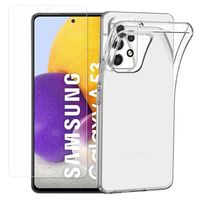 Saii 2-in-1 Samsung Galaxy A53 5G TPU-hoesje en schermbeschermer van gehard glas - thumbnail