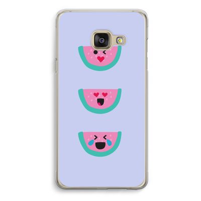 Smiley watermeloen: Samsung A3 (2017) Transparant Hoesje