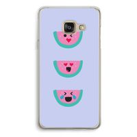 Smiley watermeloen: Samsung A3 (2017) Transparant Hoesje