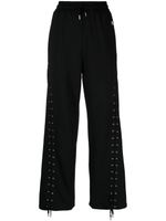 Jean Paul Gaultier pantalon ample à détail de laçage - Noir