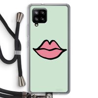 Kusje: Samsung Galaxy A42 5G Transparant Hoesje met koord