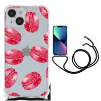 iPhone 14 Beschermhoes Pink Macarons