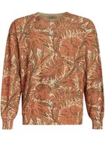 ETRO sweat à imprimé végétal - Orange