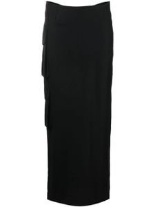 Aya Muse Stok cargo-pocket maxi skirt - Noir