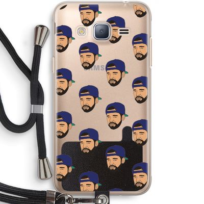 Drake Away: Samsung Galaxy J3 (2016) Transparant Hoesje met koord