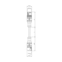 Lutronic 1096 Sensor/actuator aansluitkabel M12 Aantal polen (sensoren): 5 Stekker, recht 0.60 m 1 stuk(s)