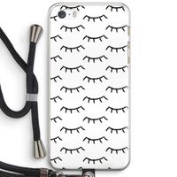 Wimpers: iPhone 5 / 5S / SE Transparant Hoesje met koord