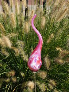Tuinprikker glas mini vlam-XS roze 105 M