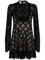 ETRO lace-detailing ruffle-detailing dress - Noir